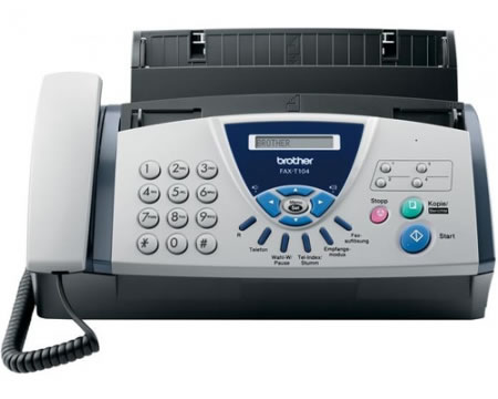 Brother Fax T104 Transferencia Sobre Papel Normal